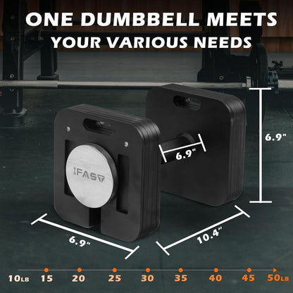 Adjustable Dumbbell 9 In 1 Free Weights For Multiweight Options