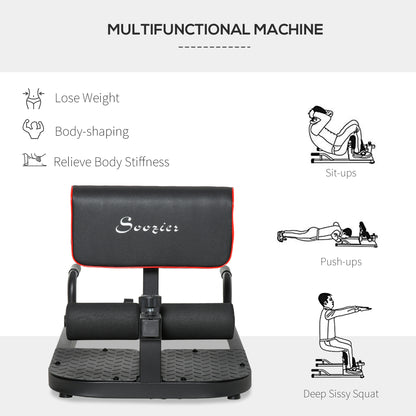 1 Padded Push Up Sit Up Squat Machine Gym Fitness