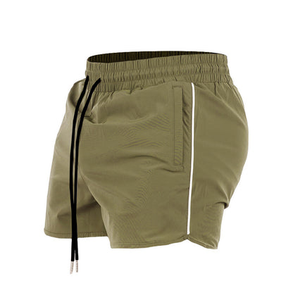 Sports Short Shorts Zipper Pocket Stretch Training Pant