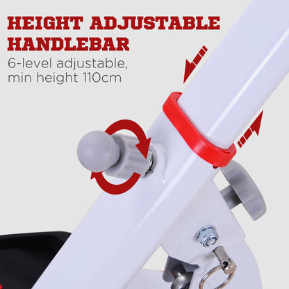 Stepper W/ Handle Hand Grip Workout Fitness Machine