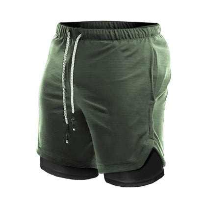 Men's Quick-drying Running Fitness Fake Two-piece