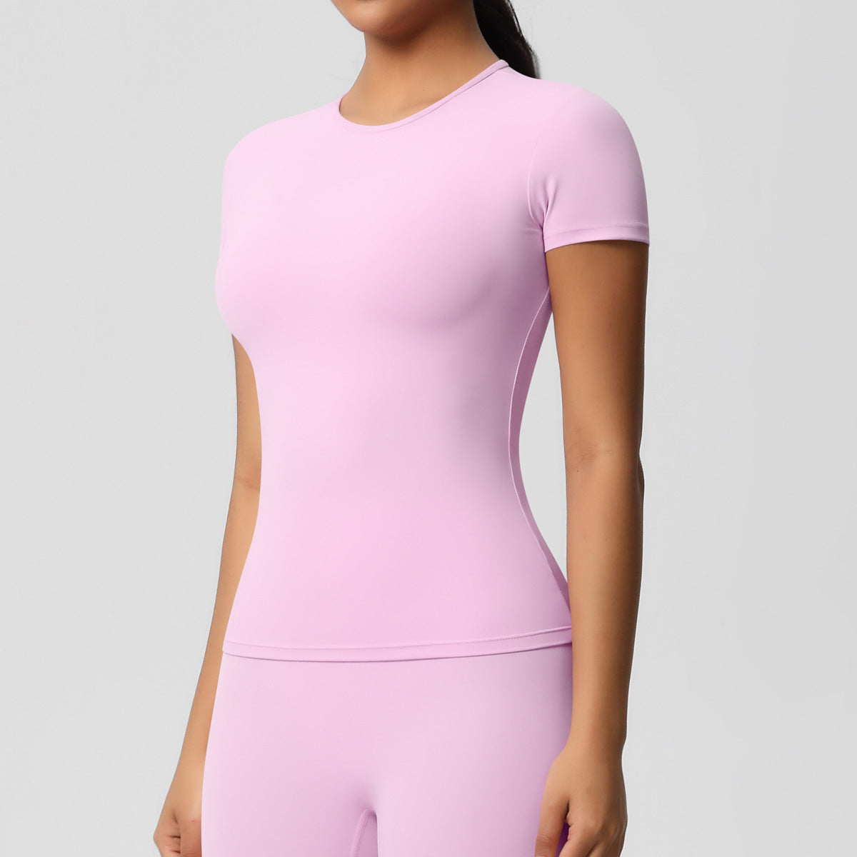 Silky Quick-Dry Yoga Tee - Gym Run Outdoor Top