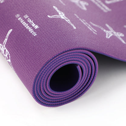 Fitness Mat Anti-slip Yoga Exercise Rubber