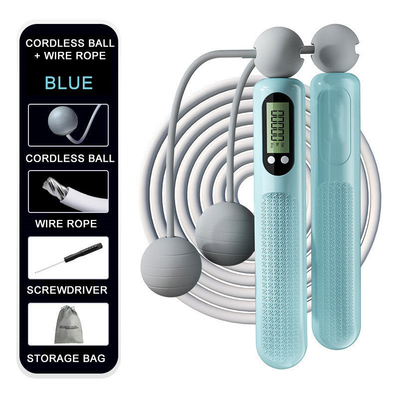 Cordless Counting Skipping Rope Smart Fitness Exercise