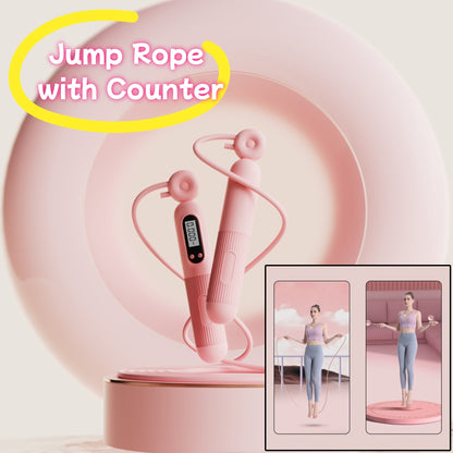 Jump Rope With Counter, Adjustable Skipping Rope With Calorie Counter