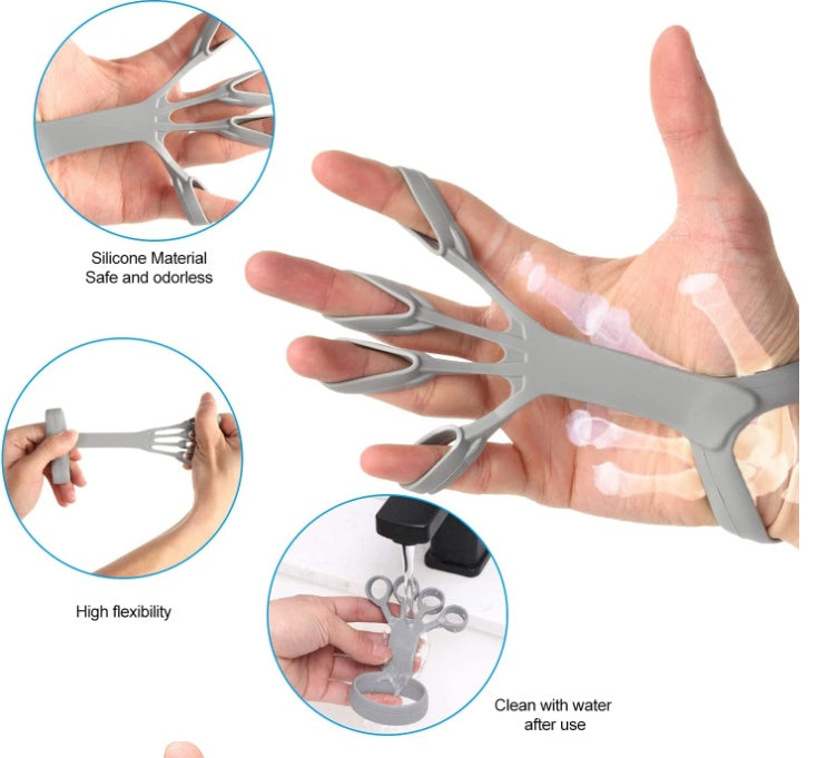 Silicone Grip Device Finger Exercise Stretcher Arthritis Hand Grip