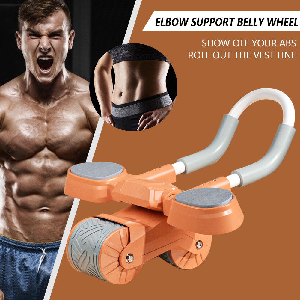 Men And Women Elbow Support Rebound Abdominal Wheel