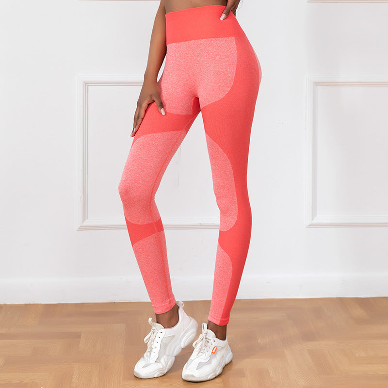 Striped Printed Yoga Pants High Waist Seamless Leggings