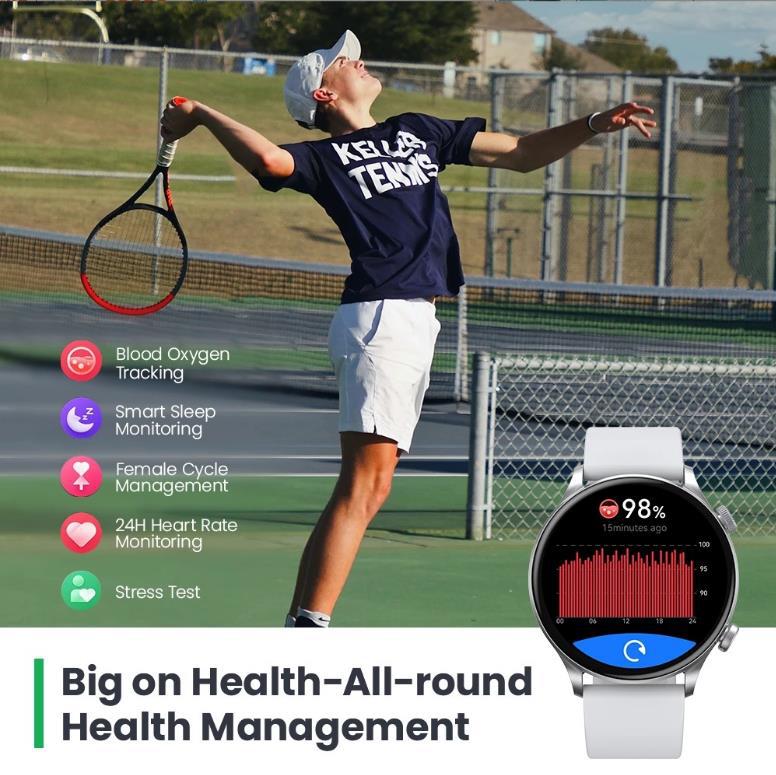 Bluetooth Smartwatch Call Sports Heart Rate Blood Oxygen