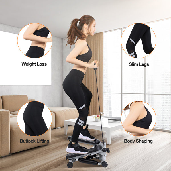 Fitness Step Machine, Mini Step Machine With Resistance Band