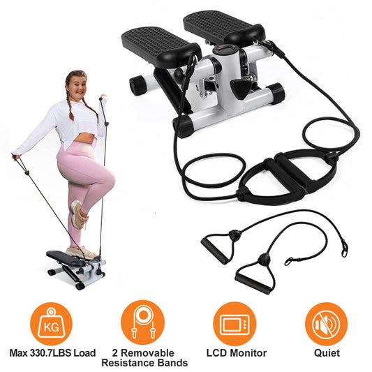 Fitness Step Machine, Mini Step Machine With Resistance Band