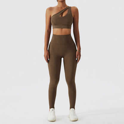 Sports Underwear Gathers Back Yoga Bra Fitness Suit