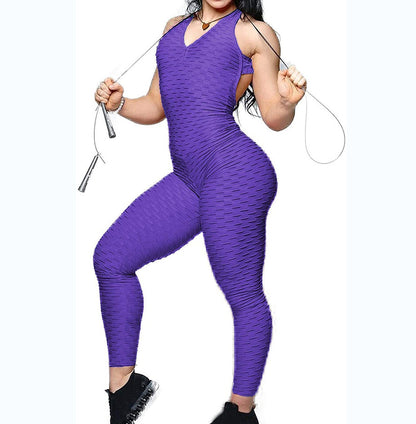 Fashionable Sports Fitness One-piece Suit Belly Lifting Hips