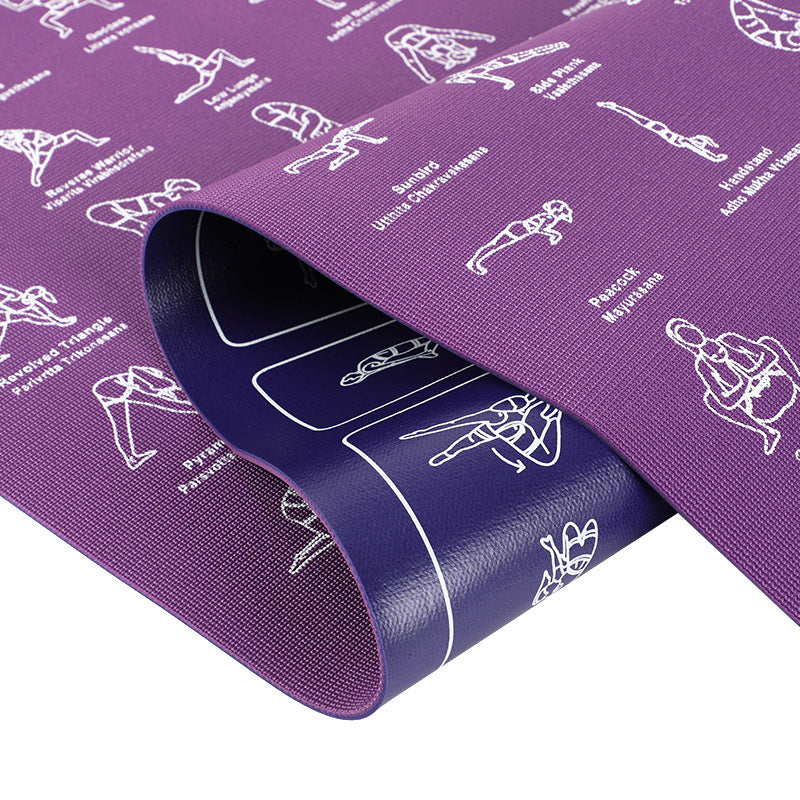 Fitness Mat Anti-slip Yoga Exercise Rubber