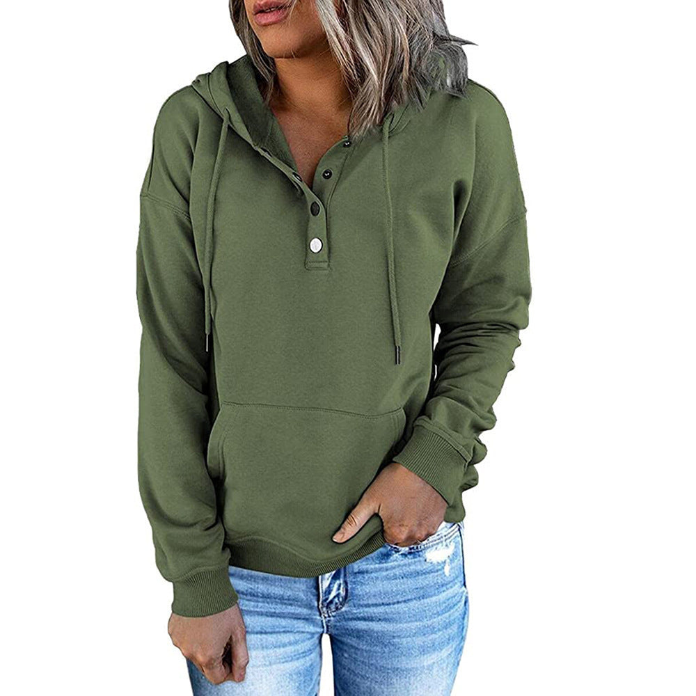 Long-sleeved Hooded Sweatshirt With Pockets Sports Clothing