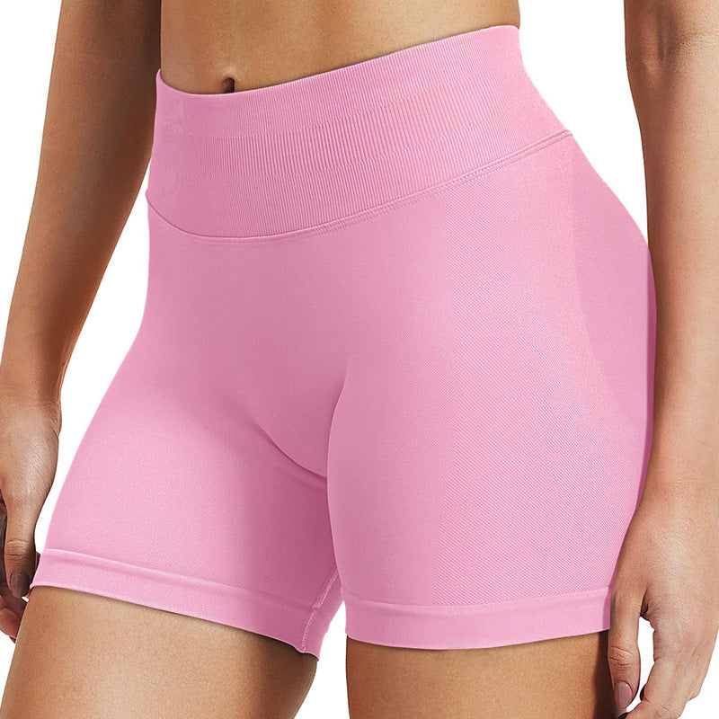 High Waist Yoga Shorts Tight Hip Raise Seamless