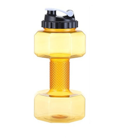 Creative Dumbbell Fitness Water Bottle Filled Cup