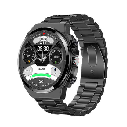 2-in-1 Bluetooth Talking Heart Rate Monitoring Smartwatch