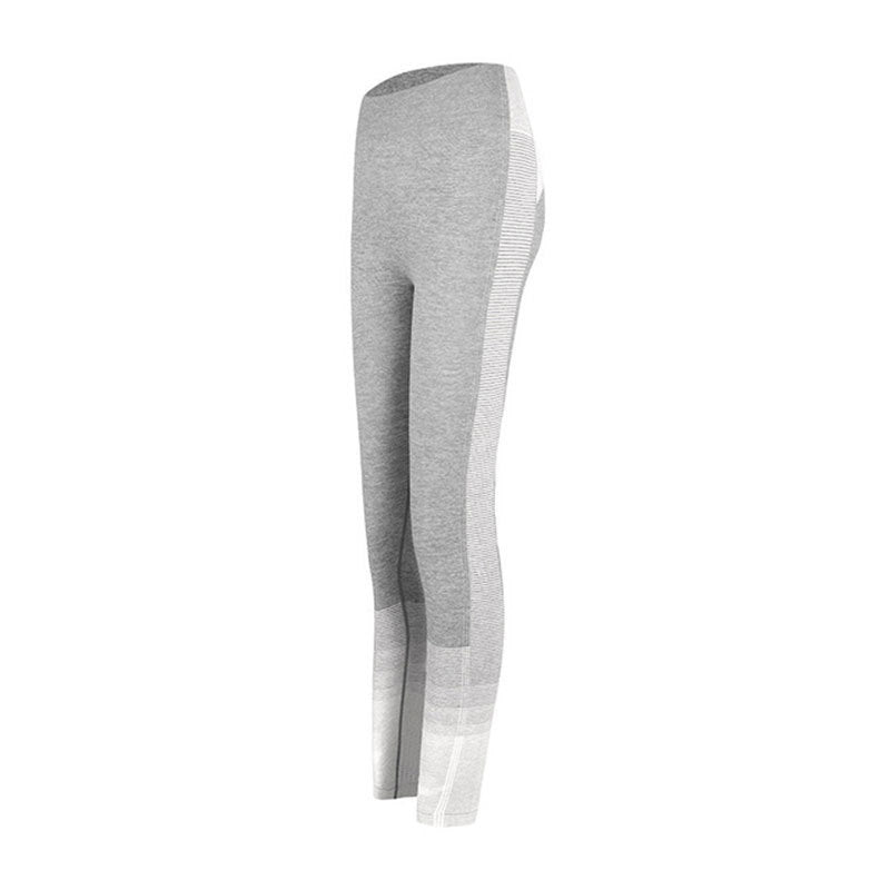 Knitted Seamless Striped Yoga Pants Hip Sports Fitness Pants