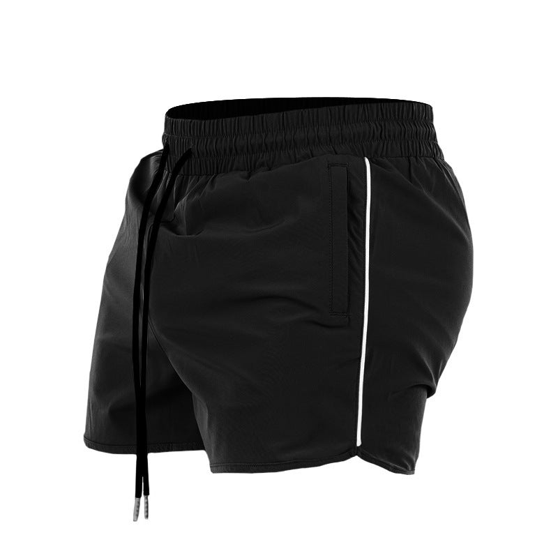 Sports Short Shorts Zipper Pocket Stretch Training Pant