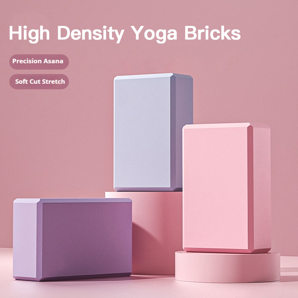 Yoga Bricks Gym Blocks Foam Brick Training Exercise Fitness