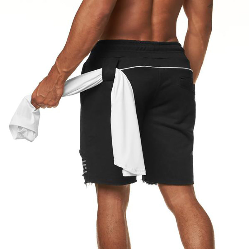 New Running Shorts Men's Sports Fitness Breathable Pants