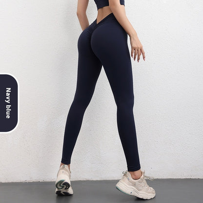 Fashion V-shaped Yoga Pants Ins High Waist Trousers