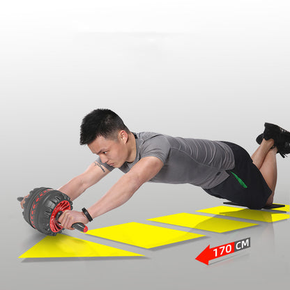 Key Abdominal Set Curl Abdominal Muscle Training Automatic Rebound Abdominal Wheel