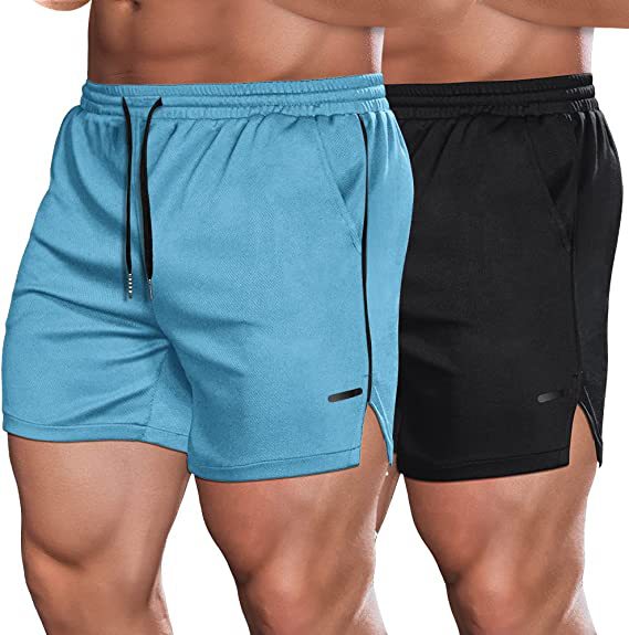 Running Training Mesh Color Matching Fitness Shorts Men