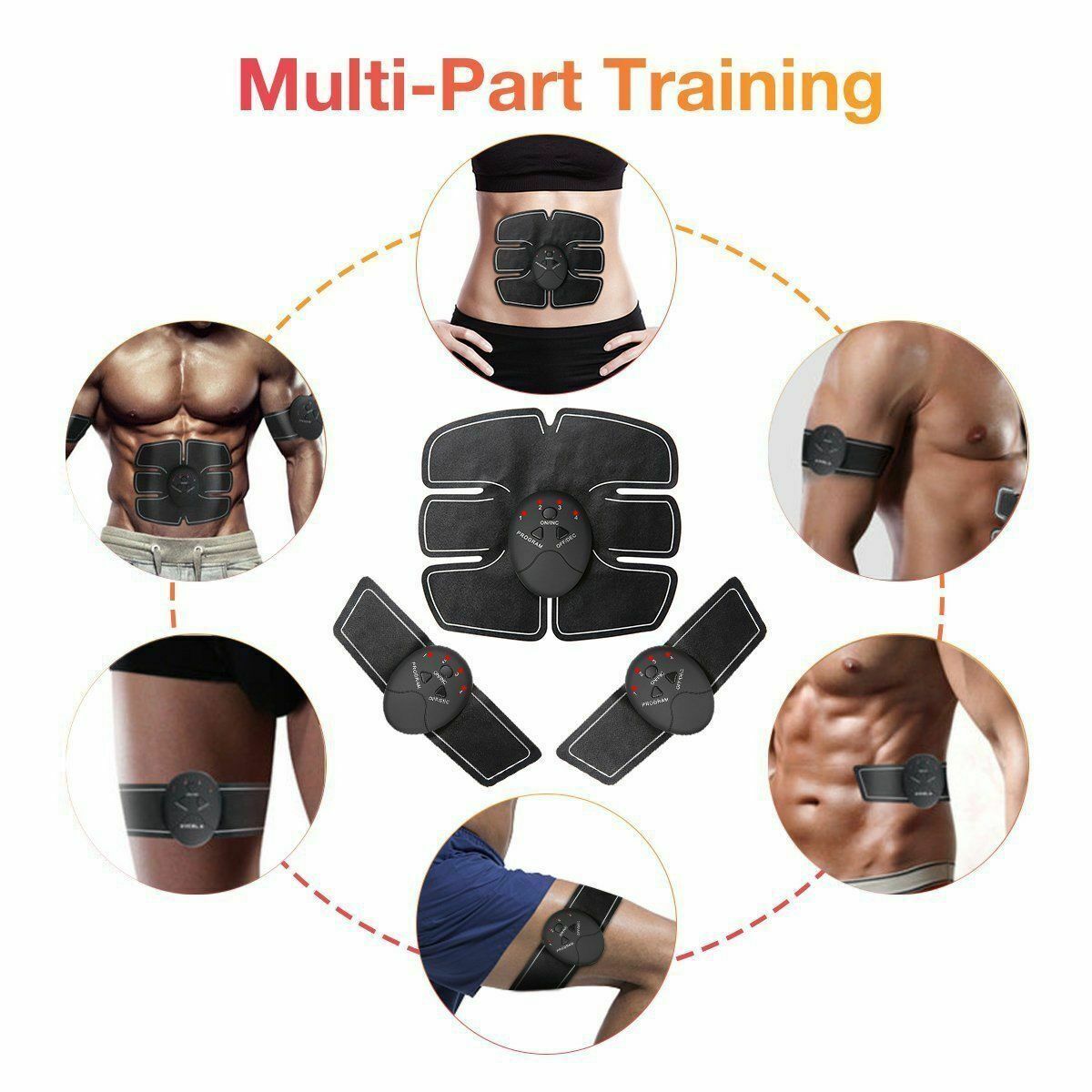 Electric Muscle Toner Machine ABS Toning Belt Simulation Fat Burner Belly Shaper