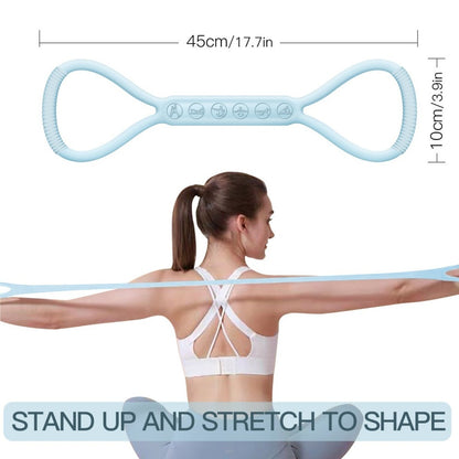 8-character Puller 8-character Silicone Yoga Loop Resistance Bands