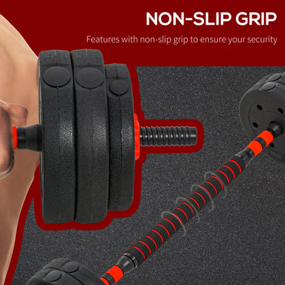 25kg 2 IN 1 Adjustable Dumbbells Weight Set