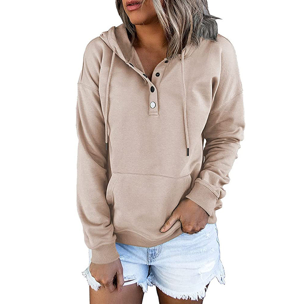 Long-sleeved Hooded Sweatshirt With Pockets Sports Clothing