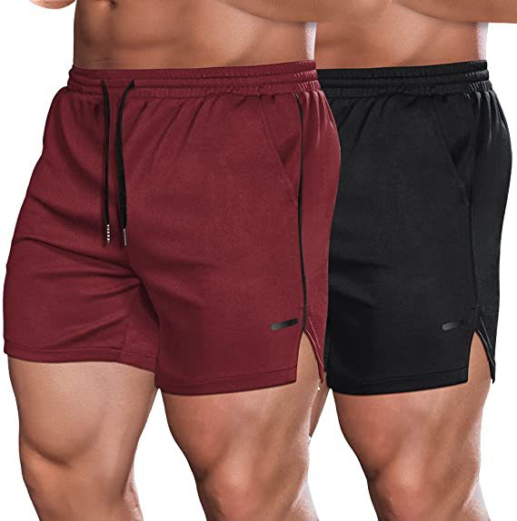 Running Training Mesh Color Matching Fitness Shorts Men