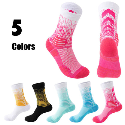 5 Pairs Mens Athletic Socks Cushion Running Socks