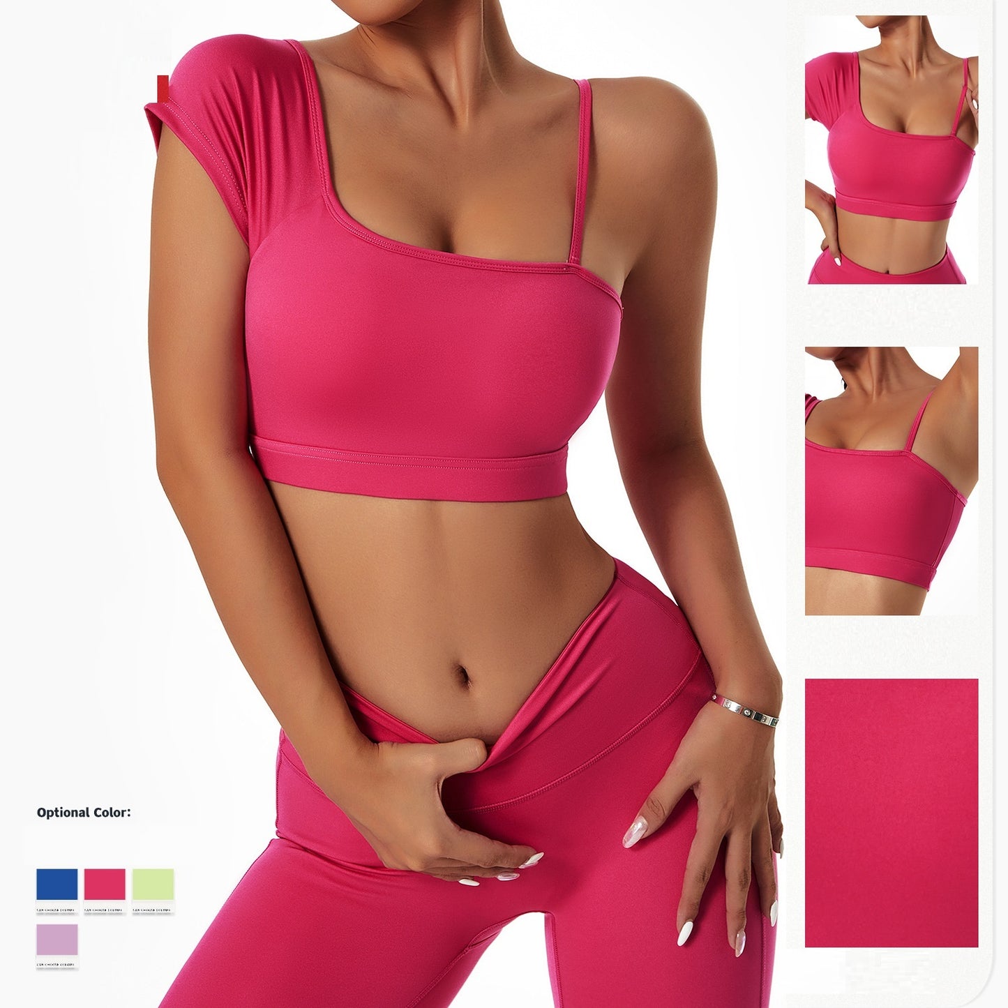 Yoga Suit Women's Running And Cycling Wear Off-shoulder