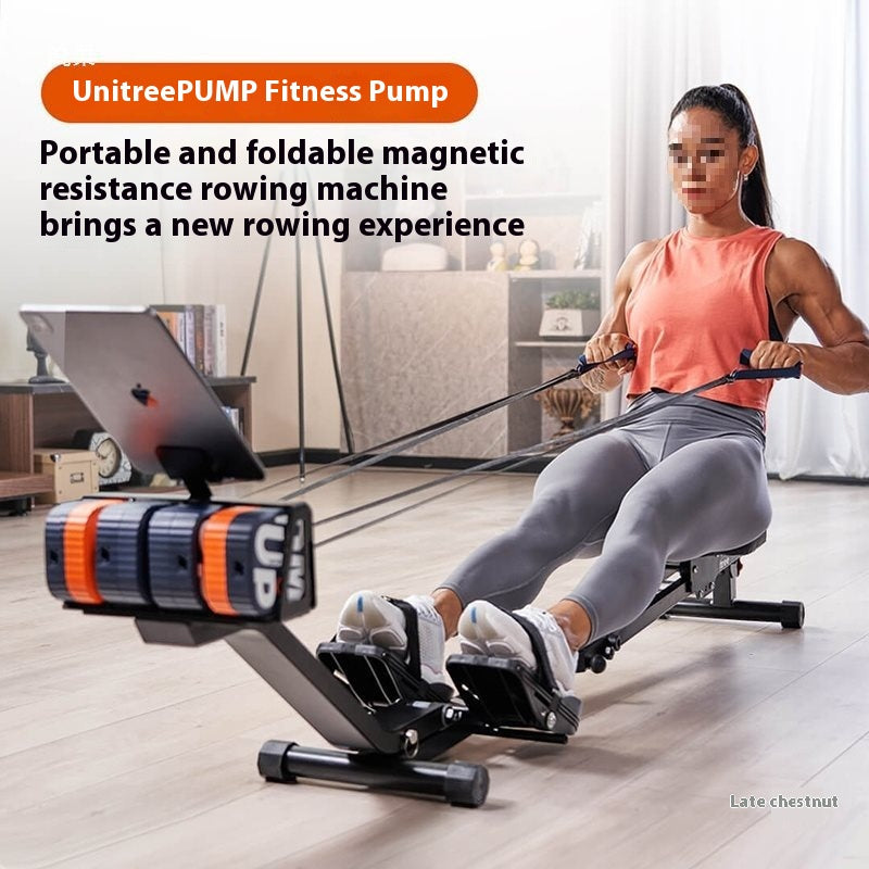 Motor-driven Fitness Dumbbell Rowing Machine