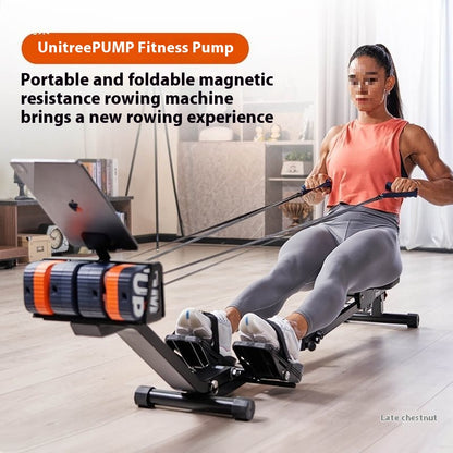 Motor-driven Fitness Dumbbell Rowing Machine