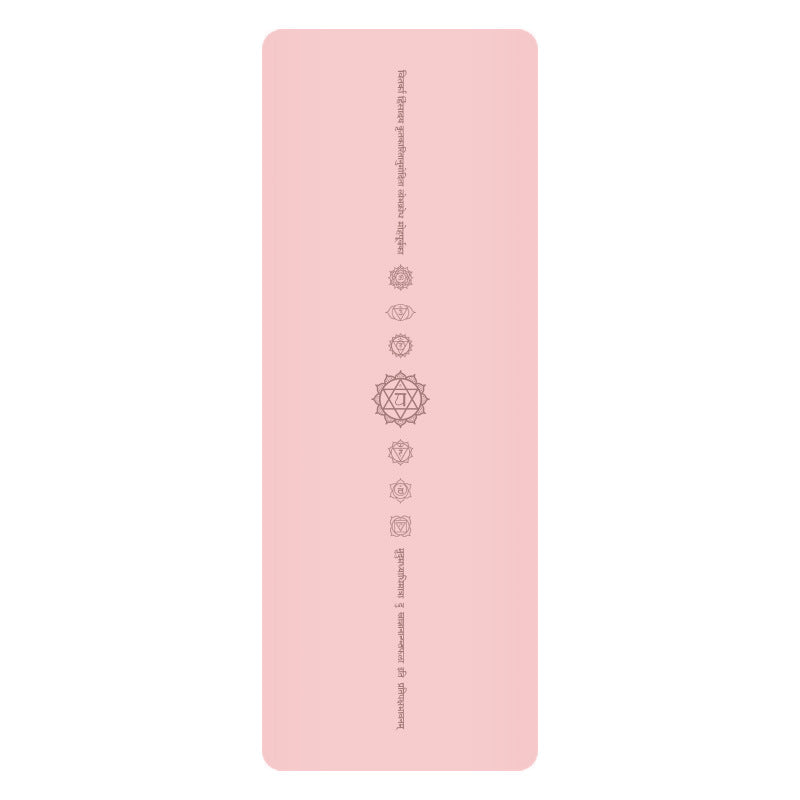 White Pu Leather Natural Rubber Rustic Yoga Mat