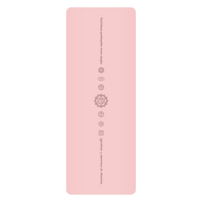 White Pu Leather Natural Rubber Rustic Yoga Mat