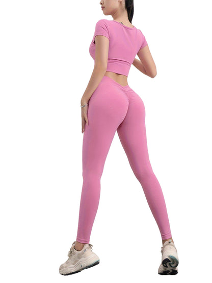 High Waist Yoga Pants For Women Seamless Scrunch Butt