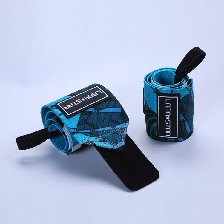 Fitness Man Sprained Wrist Strap Bench Press