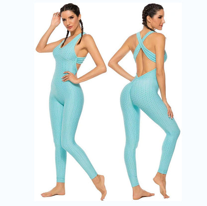 Fashionable Sports Fitness One-piece Suit Belly Lifting Hips