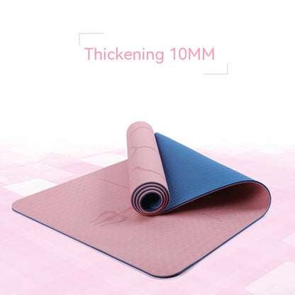 Household Fitness Shock Absorption TPE Yoga Mat