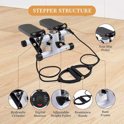 Step Machines With Adjustable Resistance Bands