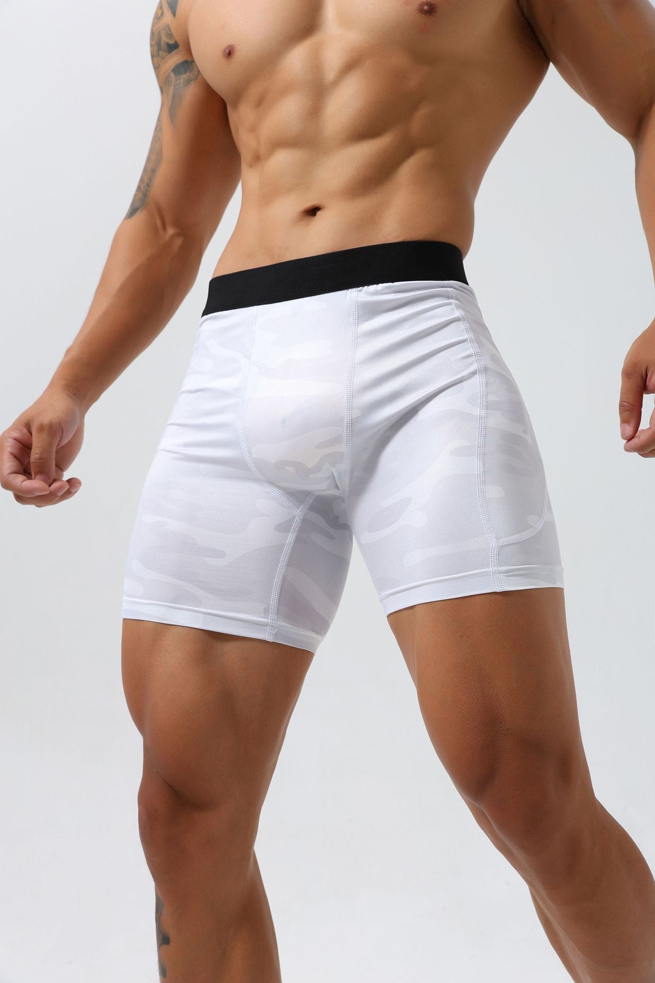 Fitness Tight Shorts Men's Quick-drying Skinny Running Fitness Shorts