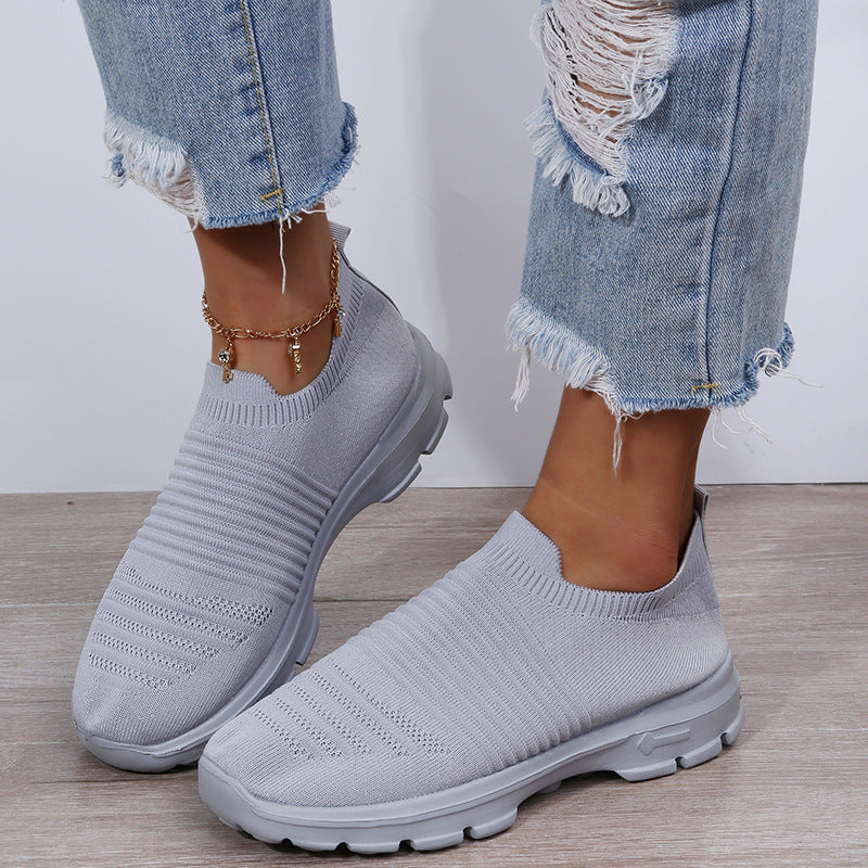 Knit Sock Shoes Women Comfortable Walking Running Sneakers