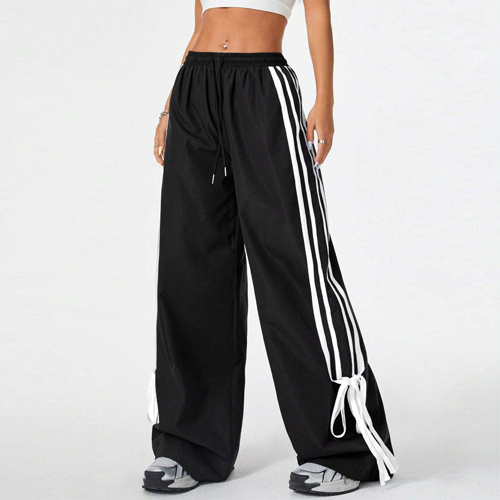 High Waist Wide Leg Pants Women's Sports Trousers
