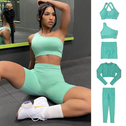 Yoga Set Vrouwen Gym Kleding Naadloze Sport Set Vrouwen Legg