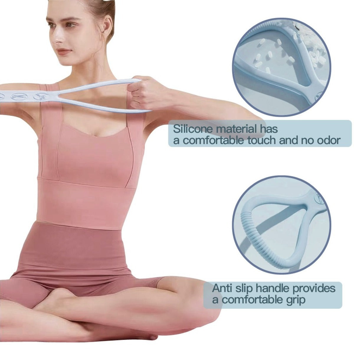 8-character Puller 8-character Silicone Yoga Loop Resistance Bands